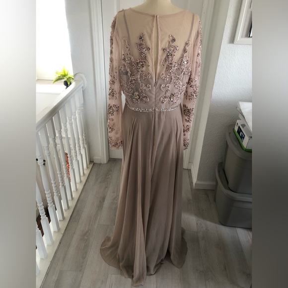 Long Sleeves beaded gown. - Picture 7 of 17